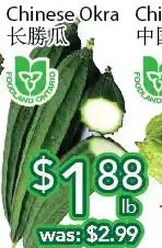 Ample Food Market Chinese okra offer