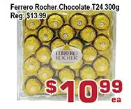 Top Food Supermarket Ferrero rocher chocolate t24 offer
