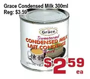 Top Food Supermarket Grace condensed milk offer