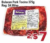 Top Food Supermarket Bulacan pork tocino offer