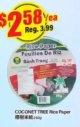 Btrust Supermarket Coconet tree rice paper offer