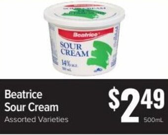 Produce Depot Beatrice Sour Cream 500ml offer