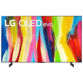 Best Buy Lg 42" 4k uhd hdr oled webos evo thinq ai smart tv (oled42c2pua) - 2022 - dark titan silver offer