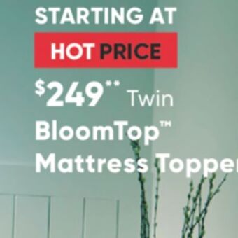 Sleep Country Bloomtop mattress topper offer