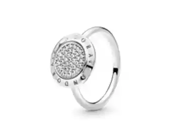 Pandora Bague pavée avec logo pandora - vente finale offer