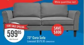 The Brick 73" cora sofa offer