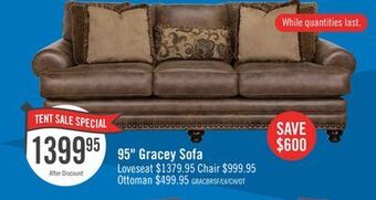 The Brick 95" gracey sofa offer