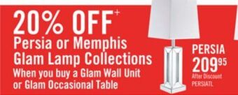 The Brick Persia table lamp offer