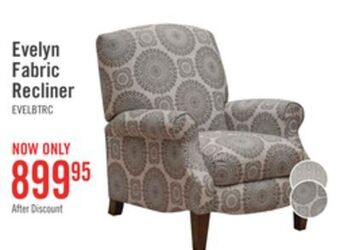 The Brick Evelyn fabric recliner - brianne twilight offer