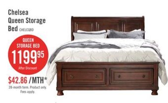 The Brick Chelsea queen storage bed offer