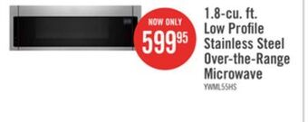 The Brick Whirlpool 1.1 cu. ft. low-profile microwave hood combination ywml55011hs offer