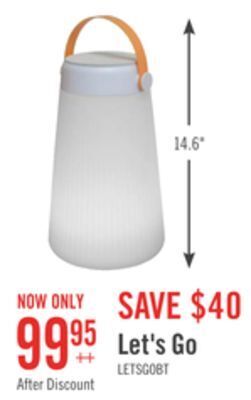 The Brick Koble letsgo bluetooth speaker lantern offer