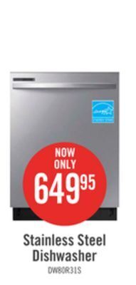 The Brick Samsung digital touch control 55 dba dishwasher - dw80r2031us/aa offer
