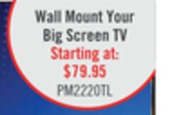 The Brick Corliving tilting wall mount for 40" - 100" televisions offer