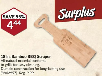 Princess Auto 18 in. bamboo bbq scraper offer