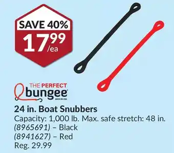Princess Auto 24 in. boat snubbers black | red offer