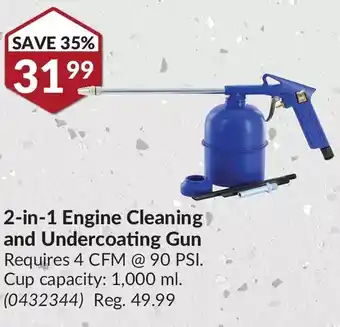 Princess Auto Power fist 2-in-1 engine cleaning and undercoating gun offer