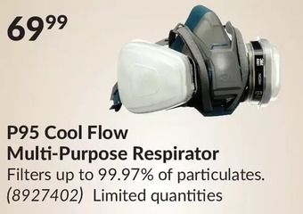 Princess Auto P95 cool flow multi-purpose respirator offer
