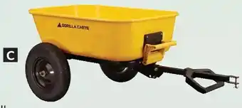 Princess Auto Gorilla carts 600 lb tow-behind steel dump cart offer