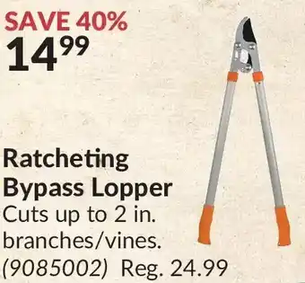Princess Auto Ratcheting bypass lopper offer