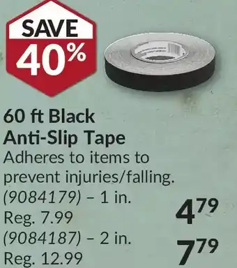 Princess Auto 60 ft black anti-slip tape. 1 in. | 2 in. offer