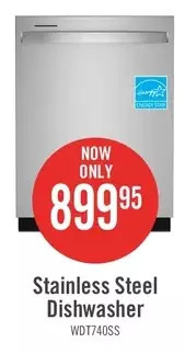 The Brick Whirlpool large capacity dishwasher with deep top rack offer