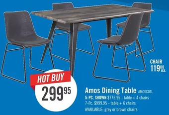 The Brick Amos dining table | 5-pc. | 7-pc. offer