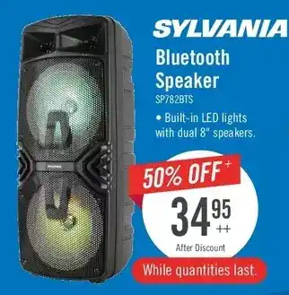 The Brick Sylvania karaoke light-up bluetooth speaker offer
