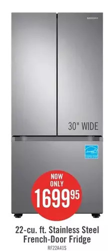 The Brick Samsung 22.1 cu. ft. french-door refrigerator offer