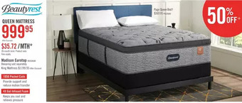 The Brick Beautyrest madison eurotop queen mattress | king offer
