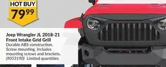 Princess Auto Jeep wrangler jl 2018-21 front intake grid grill offer