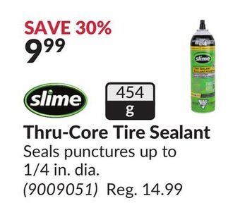 Princess Auto Thru-core tire sealant seals offer