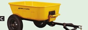 Princess Auto 600 lb tow-behind steel dump cart offer