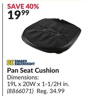Princess Auto Pan seat cushion offer