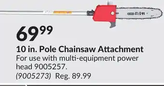 Princess Auto 10 in. pole chainsaw offer