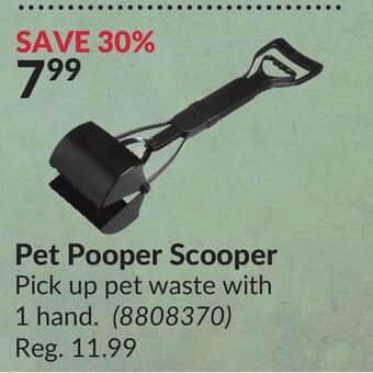 Princess Auto Pet pooper scooper offer