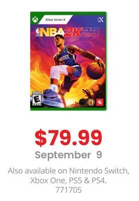 GameStop Nba 2k23 standard edition offer