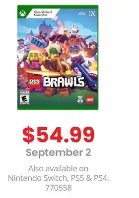 GameStop Lego brawis bandai namco entertainment xbox series x lego brawls offer