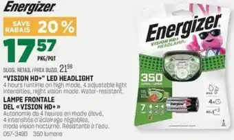 "Vision HD+" LED Headlight /Lampe Frontale Del Vision HD+
