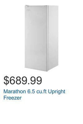 Costco Marathon 6.5 cu.ft upright freezer offer
