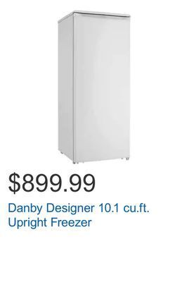 Costco Danby designer 10.1 cu.ft. upright freezer offer