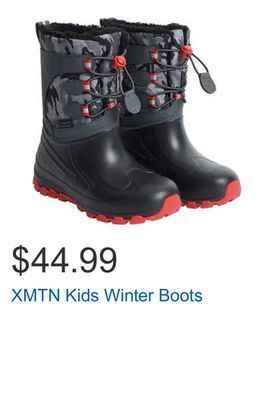 Costco Xmtn kids winter boots offer