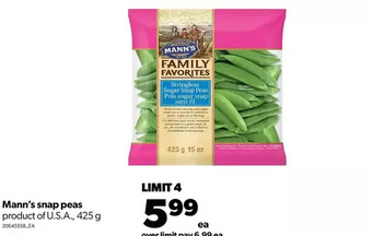 Real Canadian Superstore Mann's snap peas offer