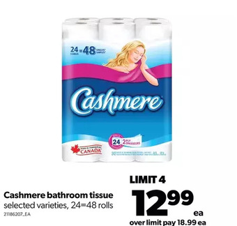 Real Canadian Superstore Cashmere bathroom tissue offer
