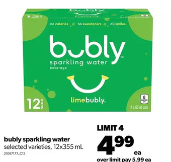 Real Canadian Superstore Bubly sparkling water offer