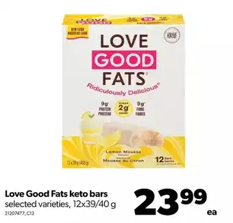 Real Canadian Superstore Love good fats keto bars offer