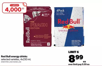Real Canadian Superstore Red bull energy drinks offer