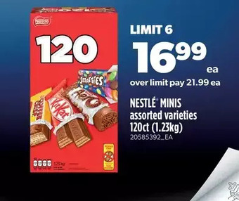 Real Canadian Superstore Nestlé minis offer