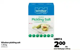 Real Canadian Superstore Windsor pickling salt offer