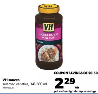 Real Canadian Superstore Vh sauces offer